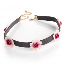 Šedý choker náhrdelník Brita 30929