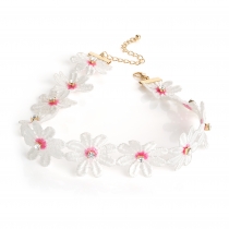 Bílý choker náhrdelník Annie 30928