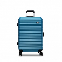 Dámský střední modrý kufr na kolečkách Travel 6676