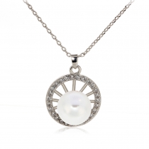 Náhrdelník ve stříbrné barvě Diamond 0049