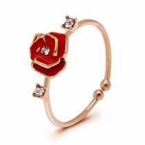 Prsten v růžovo zlaté barvě Rose 052 (17 mm)