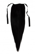 CLIP IN vlasy - culík 40 cm uhlově černá