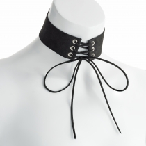 Černý choker náhrdelník Ember 30973