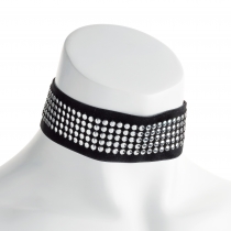Černý choker náhrdelník Joy 30829